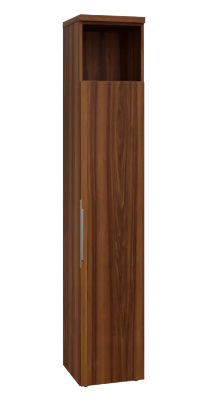 SIN 6 - 4DN kancelářská skříň, 1-dveřová/nika, pravá, 2170x400x400, ořech královský